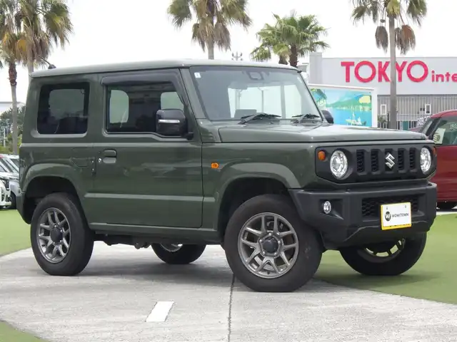 スズキ ジムニー XC 千葉県 2024(令6)年 1.5万km ジャングルグリーン スズキセーフティサポート/社外メモリーナビ/地デジTV/【DVD/CD再生機能　Bluetooth接続】/バックカメラ/ドライブレコーダー（HDR301）/革巻きステアリング/ステアリングスイッチ/前席シートヒーター/ETC/LEDヘッドライト/フォグライト/ウインカーミラー/純正16インチアルミホイル/携帯リモコン