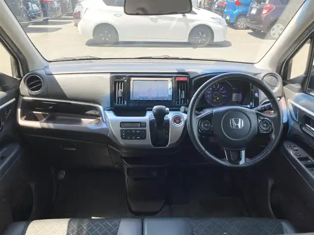 ホンダ Ｎ ＷＧＮ カスタム G Aパッケージ 静岡県 2014(平26)年 5.5万km カトラリーシルバーM あんしんパッケージ/純正メモリーナビ(VXM-145C)/　AM FM CD/ハーフレザーシート/HIDオートヘッドライト/スマートキー2本/純正14インチアルミホイール/AUTOエアコン/アイドリングストップ/フロントフォグライト/バックカメラ