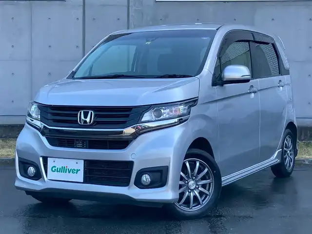 ホンダ Ｎ ＷＧＮ カスタム G Aパッケージ 静岡県 2014(平26)年 5.5万km カトラリーシルバーM あんしんパッケージ/純正メモリーナビ(VXM-145C)/　AM FM CD/ハーフレザーシート/HIDオートヘッドライト/スマートキー2本/純正14インチアルミホイール/AUTOエアコン/アイドリングストップ/フロントフォグライト/バックカメラ
