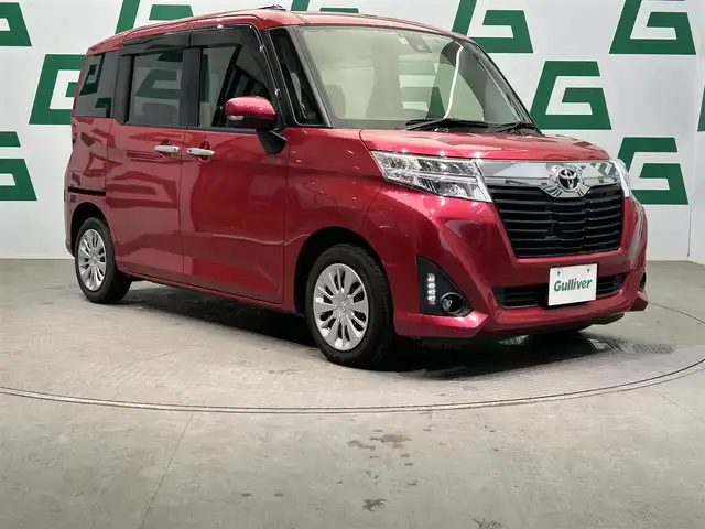 トヨタ ルーミー G S 鹿児島県 2018(平30)年 3.3万km マゼンタベリーマイカM 禁煙車/純正ナビ（NSZT-Y66T）/バックカメラ/両側パワースライドドア/スマアシII/純正前方ドライブレコーダー/ビルトインETC/クルーズコントロール/レーンキープアシスト/フルセグTV/アイドリングストップ/LEDヘッドライト/フロントフォグ/純正フロアマット/オートライト/盗難防止装置/横滑り防止装置/パワーステアリング/パワーウィンドウ/取扱説明書/保証書