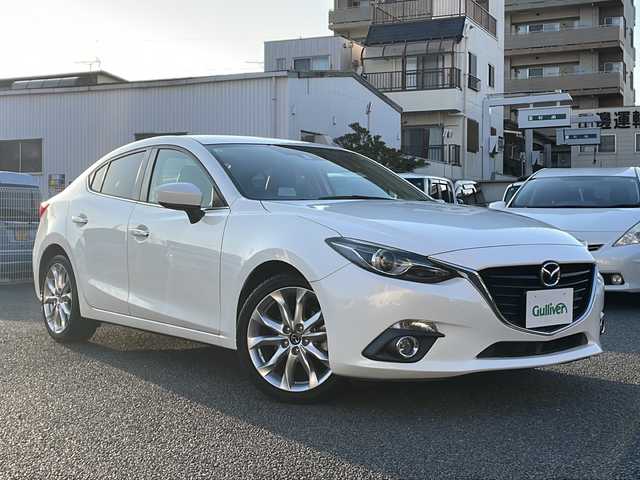 マツダ アクセラ ハイブリッド S Lパッケージ 東京都 2015(平27)年 3.3万km スノーフレイクホワイトパールマイカ フルセグテレビ/クルーズコントロール/プッシュスタート/ETC/ウィンカーミラー/シートヒータ‐