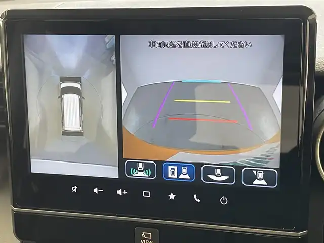 スズキ スペーシア ギア HYBRID XZターボ 愛知県 2022(令4)年 7.9万km アクティブイエロー/ガンメタリック2トーン 純正９型ナビ　フルセグＴＶ　カープレイ対応　全方位カメラ　シートヒーター　デュアルカメラブレーキ　衝突軽減　追従クルコン　パドルシフト　ＬＥＤオートライト　ＴＥＲＺＯルーフキャリア　ツートンカラー　フォグランプ　リヤパーキングセンサー　ドライブレコーダー　禁煙車