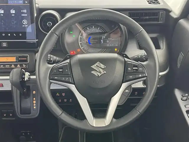 スズキ スペーシア ギア HYBRID XZターボ 愛知県 2022(令4)年 7.9万km アクティブイエロー/ガンメタリック2トーン 純正９型ナビ　フルセグＴＶ　カープレイ対応　全方位カメラ　シートヒーター　デュアルカメラブレーキ　衝突軽減　追従クルコン　パドルシフト　ＬＥＤオートライト　ＴＥＲＺＯルーフキャリア　ツートンカラー　フォグランプ　リヤパーキングセンサー　ドライブレコーダー　禁煙車