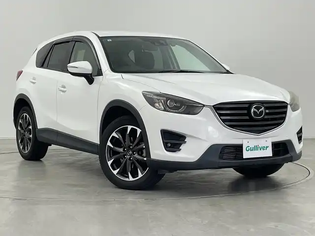 マツダ ＣＸ－５ XD Lパッケージ 群馬県 2015(平27)年 3.8万km クリスタルホワイトパールマイカ 純正ナビ　バック/サイドカメラ　アダプティブクルーズコントロール　レザーシート　シートヒーター　パワーシート　衝突被害軽減ブレーキ　BSM LKAS ビルトインETC 純正ドライブレコーダー　禁煙車