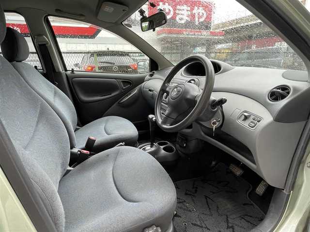 トヨタ ヴィッツ U 千葉県 2002(平14)年 11.6万km ライトグリーンM 純正オーディオ（MCHN-W52）/(CD/MD/ラジオ)/前方ドライブレコーダー/ETC/ハロゲンライト/純正フロアマット/純正ホイールキャップ