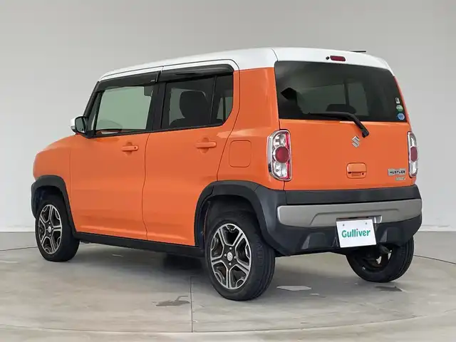 スズキ ハスラー X ターボ 新潟県 2014(平26)年 3.7万km パッションオレンジマイカ/スペリアホワイト ディーラー純正ナビ/(Fm.AM.Bluetooth.ワンセグ.SD再生)/バックカメラ/革巻きステアリング/ステアリングリモコン/キセノンオートライト/フォグランプ/レーダーブレーキサポート/ビルトインETC/運転席シートヒーター/電動格納ミラー/プッシュスタート/スマートキー×2/フロアマット