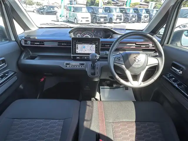 スズキ ワゴンＲ スティングレー HYBRID X 茨城県 2017(平29)年 5.2万km ピュアホワイトP 純正メモリナビ/　（AM/FM/CD/BT）/ワンセグテレビ/プッシュスタート/シートヒーター/フォグランプ/純正ドアバイザー/純正フロアマット