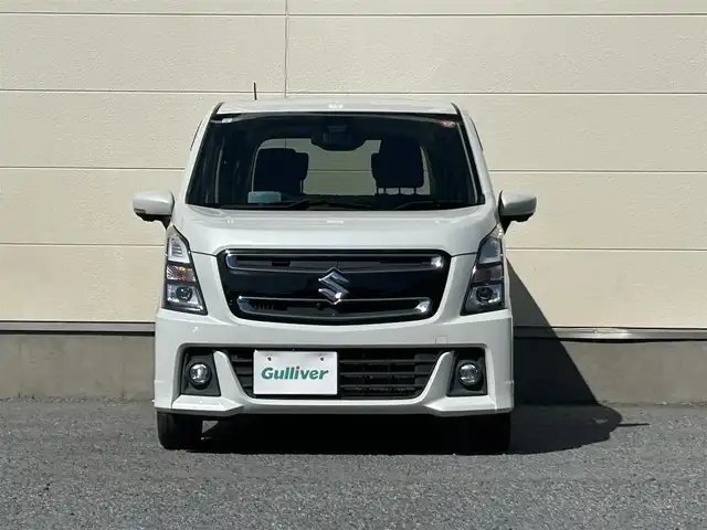スズキ ワゴンＲ スティングレー HYBRID X 茨城県 2017(平29)年 5.2万km ピュアホワイトP 純正メモリナビ/　（AM/FM/CD/BT）/ワンセグテレビ/プッシュスタート/シートヒーター/フォグランプ/純正ドアバイザー/純正フロアマット