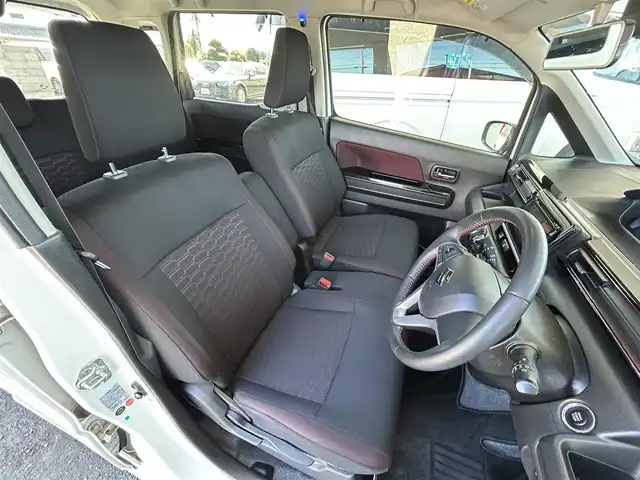 スズキ ワゴンＲ スティングレー HYBRID X 茨城県 2017(平29)年 5.2万km ピュアホワイトP 純正メモリナビ/　（AM/FM/CD/BT）/ワンセグテレビ/プッシュスタート/シートヒーター/フォグランプ/純正ドアバイザー/純正フロアマット