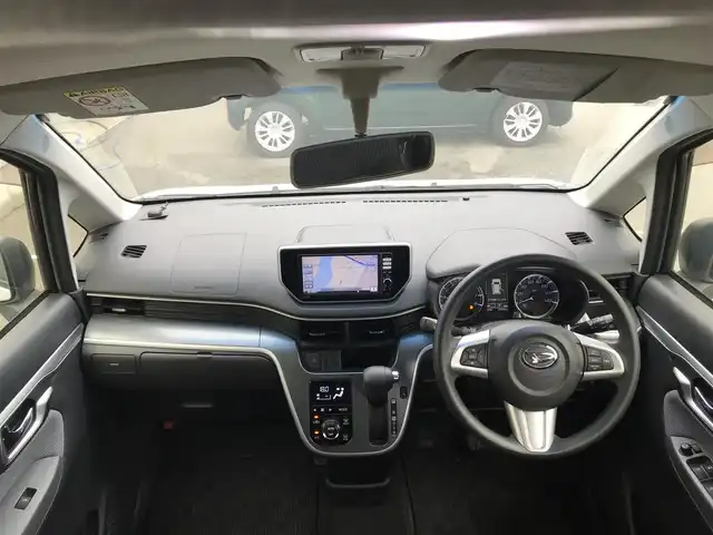 ダイハツ ムーヴ カスタム X 富山県 2015(平27)年 2.1万km パールホワイトⅢ 純正ナビ/フルセグTV/Bluetooth/バックカメラ/プッシュスタート/スマートキー/ベンチシート/LEDヘッドライト/オートライト/電動格納ミラー/ウインカーミラー/フォグランプ/横滑り防止装置