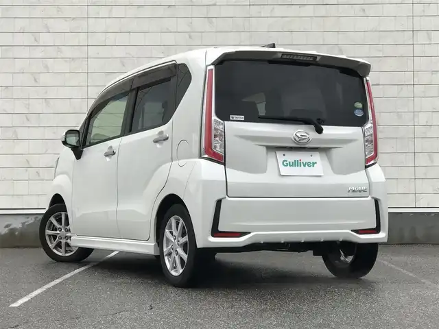 ダイハツ ムーヴ カスタム X 富山県 2015(平27)年 2.1万km パールホワイトⅢ 純正ナビ/フルセグTV/Bluetooth/バックカメラ/プッシュスタート/スマートキー/ベンチシート/LEDヘッドライト/オートライト/電動格納ミラー/ウインカーミラー/フォグランプ/横滑り防止装置
