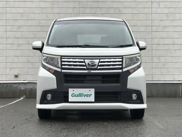 ダイハツ ムーヴ カスタム X 富山県 2015(平27)年 2.1万km パールホワイトⅢ 純正ナビ/フルセグTV/Bluetooth/バックカメラ/プッシュスタート/スマートキー/ベンチシート/LEDヘッドライト/オートライト/電動格納ミラー/ウインカーミラー/フォグランプ/横滑り防止装置