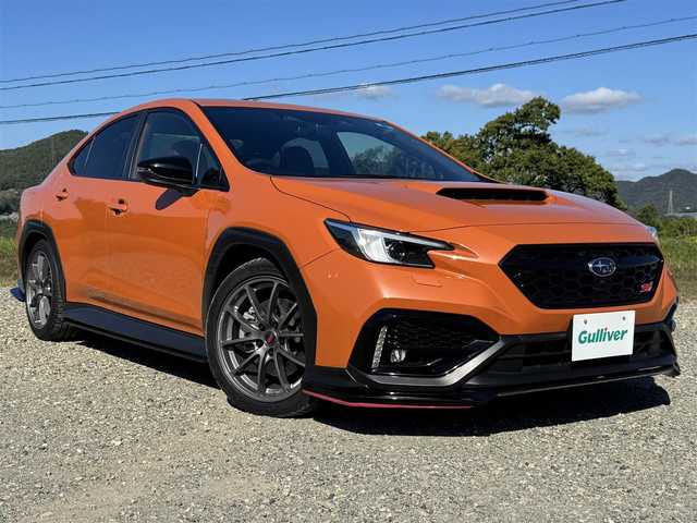 スバル ＷＲＸ Ｓ４ STIスポーツR EX 兵庫県 2022(令4)年 3.3万km オレンジ STIエアロ(F/S/RU)/STIパフォーマンスマフラー/STIラテラルリンクセット/STIドリルドディスクローター/STIコンプリートキット/サンルーフ/純正ナビ/フルセグTV/Bluetooth接続可/ハーフレザーシート