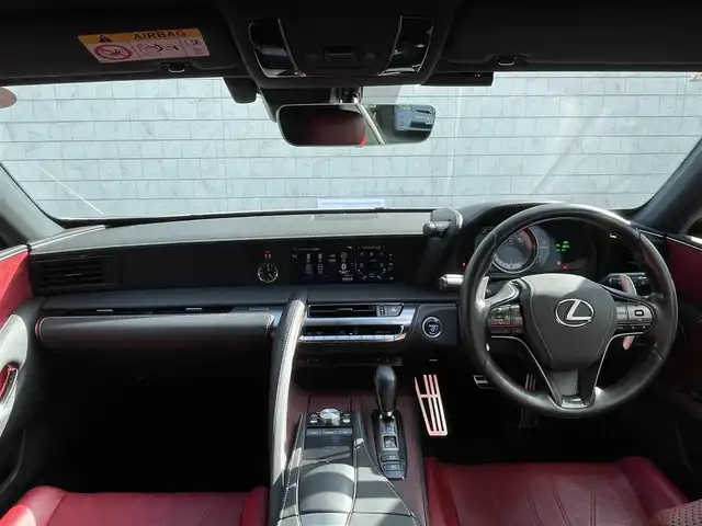 レクサス ＬＣ 500h Lパッケージ 愛知県 2021(令3)年 10.8万km ホワイトノーヴァガラスフレーク サンルーフ/赤レザーシート/前後ドライブレコーダー/ブラインドスポットモニター/パドルシフト（10段階CVT）/レクサスアナログ時計/純正21インチアルミホイール/バックカメラ/フルセグTV/CD/DVD再生機能/Bluetooth/USB/AUX接続機能/パワーシート（運転席・助手席）/シートメモリー（運転席 3名分）/シートヒーター＆シートベンチレーション（運転席・助手席）/レーダークルーズコントロール/レーンキープアシスト/電動チルト＆テレスコピックステアリング/デュアルオートエアコン/ETC2.0/スマートキー/プッシュスタート