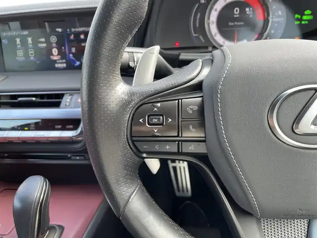 レクサス ＬＣ 500h Lパッケージ 愛知県 2021(令3)年 10.8万km ホワイトノーヴァガラスフレーク サンルーフ/赤レザーシート/前後ドライブレコーダー/ブラインドスポットモニター/パドルシフト（10段階CVT）/レクサスアナログ時計/純正21インチアルミホイール/バックカメラ/フルセグTV/CD/DVD再生機能/Bluetooth/USB/AUX接続機能/パワーシート（運転席・助手席）/シートメモリー（運転席 3名分）/シートヒーター＆シートベンチレーション（運転席・助手席）/レーダークルーズコントロール/レーンキープアシスト/電動チルト＆テレスコピックステアリング/デュアルオートエアコン/ETC2.0/スマートキー/プッシュスタート