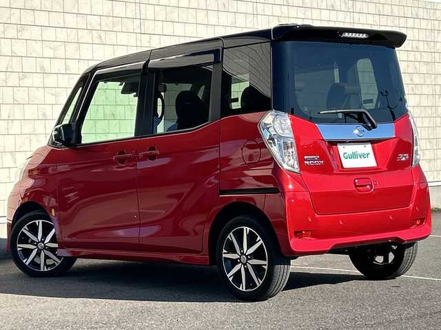 日産 デイズ ルークス HWS X Vセレクション 茨城県 2018(平30)年 4.5万km スパークリングレッド/ブラック 純正メモリナビ【MM318D-W】/(地デジTV・CD・DVD・BT・ラジオ再生)/両側パワースライドドア/衝突軽減ブレーキ/コーナーセンサー/ハーフレザーシート/アラウンドビューモニター/ドライブレコーダー/ETC/オートライト/HIDヘッドライト/純正15inアルミホイール/純正フロアマット/スマートキー