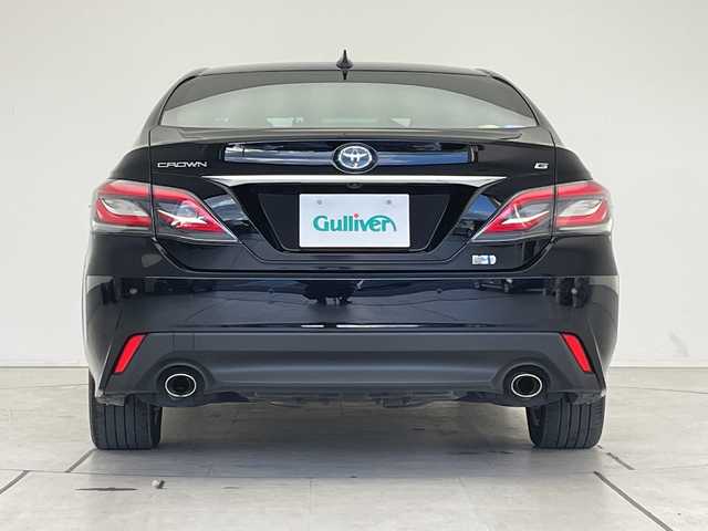 トヨタ クラウン ハイブリッド G 愛知県 2018(平30)年 1.1万km ブラック トヨタセーフティセンス/純正8型ナビ/レーダークルーズコントロール/バックカメラ/パワーシート/ヘッドアップディスプレイ/ブラインドスポットモニター/コーナーセンサー/純正アルミホイール/ＥＴＣ/LEDヘッドライト/パドルシフト/ドライブレコーダー/ステアリングスイッチ/スマートキー/プッシュスタート
