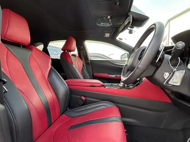 レクサス ＮＸ 350h Fスポーツ 大阪府 2022(令4)年 0.7万km ホワイトノーヴァガラスフレーク 純正１４インチナビ/   フルセグTV/Bluetooth/USB/衝突軽減/ＢＳＭ/サンルーフ/全方位モニター/前席エアシートヒーター/スマートルームミラー/ヘッドアップディスプレイ/パワーシート/電動リアゲート/ワイヤレス充電/ＥＴＣ/三眼ＬＥＤライト