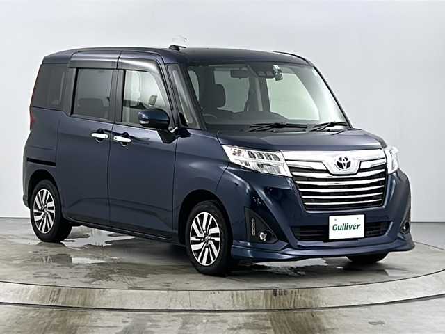トヨタ ルーミー カスタムG 愛知県 2020(令2)年 4.4万km レーザーブルークリスタルシャイン 純正9インチナビ/・フルセグTV/・Bluetooth/・バックカメラ/ビルトインETC/前後ドライブレコーダー/衝突軽減ブレーキ/両側パワースライドドア/コーナーセンサー/クルーズコントロール/LED/オートライト/アイドリングストップ/ステアリングスイッチ
