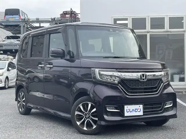 ホンダ Ｎ ＢＯＸ カスタム G EX ターボ ホンダセンシング 埼玉県 2018(平30)年 12.9万km プレミアムベルベットパープル・パール (株)IDOMが運営する【じしゃロン川越店】の自社ローン専用車両になります。/こちらは現金またはオートローンご利用時の価格です。/自社ローンご希望の方は別途その旨お申付け下さい/純正SDナビ　/バックカメラ/FM/AM／CD／DVD再生／TV／BT接続/ETC/フリップダウンモニター/純正ドラレコ/USB/ステアリングスイッチ/取説/ナビ取説/車線逸脱/横滑り防止/プッシュスタート