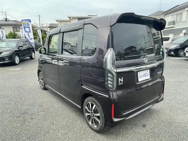 ホンダ Ｎ ＢＯＸ カスタム G EX ターボ ホンダセンシング 埼玉県 2018(平30)年 12.9万km プレミアムベルベットパープル・パール (株)IDOMが運営する【じしゃロン川越店】の自社ローン専用車両になります。/こちらは現金またはオートローンご利用時の価格です。/自社ローンご希望の方は別途その旨お申付け下さい/純正SDナビ　/バックカメラ/FM/AM／CD／DVD再生／TV／BT接続/ETC/フリップダウンモニター/純正ドラレコ/USB/ステアリングスイッチ/取説/ナビ取説/車線逸脱/横滑り防止/プッシュスタート