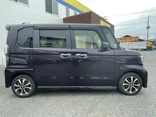 ホンダ Ｎ ＢＯＸ カスタム G EX ターボ ホンダセンシング 埼玉県 2018(平30)年 12.9万km プレミアムベルベットパープル・パール (株)IDOMが運営する【じしゃロン川越店】の自社ローン専用車両になります。/こちらは現金またはオートローンご利用時の価格です。/自社ローンご希望の方は別途その旨お申付け下さい/純正SDナビ　/バックカメラ/FM/AM／CD／DVD再生／TV／BT接続/ETC/フリップダウンモニター/純正ドラレコ/USB/ステアリングスイッチ/取説/ナビ取説/車線逸脱/横滑り防止/プッシュスタート