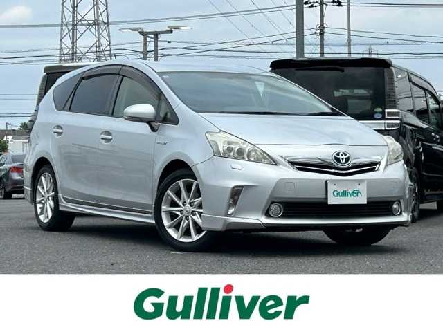 トヨタ プリウス α S ツーリングセレクション 千葉県 2013(平25)年 5.9万km シルバーM モデリスタエアロ　/純正ＨＤＤナビ　/フルセグＴＶ　/バックカメラ　/Ｂｌｕｅｔｏｏｔｈ接続　/ＣＤ／ＤＶＤ再生　/ビルトインＥＴＣ　/純正フロアマット　/純正１７インチアルミホイール/横滑り防止装置