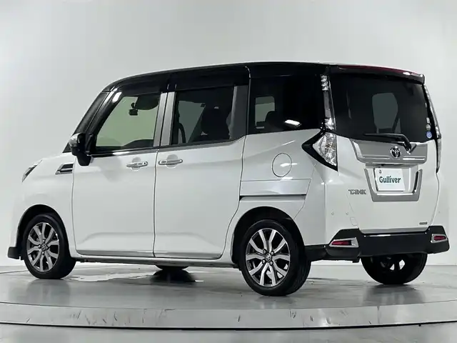 トヨタ タンク カスタムG－T 佐賀県 2019(令1)年 7.1万km ブラックマイカメタリック/パールホワイト2トーン 社外9インチナビ/CD DVD BT フルセグTV/バックカメラ/両側パワースライドドア/衝突軽減ブレーキ/レーンキープアシスト/ETC/前後ドライブレコーダー/シートヒーター/保証書