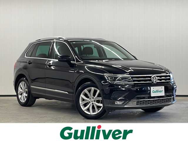 フォルクスワーゲン ティグアン TSI ハイライン 長崎県 2018(平30)年 7.2万km ディープブラックパールエフェクト 純正ナビ/・フルセグ/・DVD/・Bluetooth/全方位モニター/電動リアゲート/純正18インチアルミ/ヘッドアップディスプレイ/LEDヘッドライト/全席シートヒーター/ETC