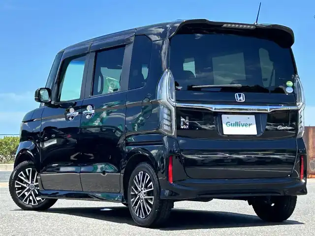 ホンダ Ｎ ＢＯＸ カスタム G EX ホンダセンシング 島根県 2018(平30)年 8万km クリスタルブラックパール 純正ナビGathers/Bluetooth/ワンセグ/ECON/ホンダセンシング/衝突軽減ブレーキ/コーナーセンサー/レーダークルーズコントロール/レーンキープアシスト/バックカメラ/左側電動スライドドア/ETC/LEDオートライト/フォグランプ/スマートキー/社外AW SMACK AME14インチ/プッシュスタート/ドアバイザー