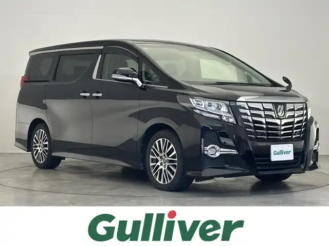 トヨタ アルファード S Cパッケージ 滋賀県 2015(平27)年 5.6万km ブラック ALPINE製10インチナビ/【Bluetooth/CD/DVD/SD/フルセグTV】/ALPINE製フリップダウンモニター/バックカメラ/両側電動スライドドア/ハーフレザーシート /D/N席パワーシート/二列目パワーリクライニング/N席/二列目パワーオットマン/レーダークルーズコントロール/LEDヘッドライト/オートライト/オートマチックハイビーム/前後コーナーセンサー/ビルトインETC/パワーバックドア/プッシュスタート/スマートキー/ステアリングリモコン/後席サンシェード