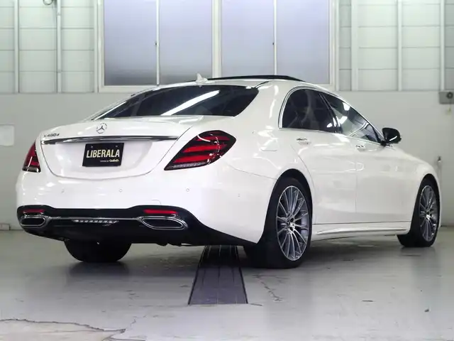 メルセデス・ベンツ Ｓ４００ｄ スポーツリミテッド 兵庫県 2020(令2)年 4万km パール ワンオーナー/レザーエクスクルーシブパッケージ/ベーシックパッケージ/レーダーセーフティ/黒革/サンルーフ/ブルメスターサウンド/シートヒーター/ベンチレーション/パワーシート/パワートランク/純正ナビ/全方位カメラ/ETC/マルチビームLED/アンビエントライト/スマートキー