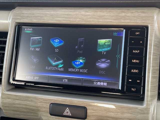 スズキ ハスラー ワンダラー 青森県 2019(平31)年 8.1万km シフォンアイボリーメタリック/ウッディブラウン2トーンルーフ 4WD/ワンオーナー/純正SDナビ・フルセグTV/CD・DVD・Bluetooth・SD・USB/全方位カメラ/デュアルカメラブレーキサポート/車線逸脱警報/ブラウン合皮コンビシート/前席シートヒーター/純正エンジンスターター/ビルトインETC/ヒルディセントコントロール/グリップコントロール/純正フロアマット/ウッディブラウンルーフ/ルーフレール/ロゴ入りサイドデカール/HIDライト/LEDフォグランプ/スマートキー/プッシュスタート