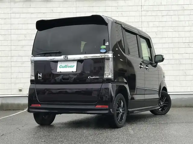 ホンダ Ｎ ＢＯＸ カスタムG SSブラックスタイル 富山県 2016(平28)年 6.4万km プレミアムベルベットパープル・パール 純正ナビ/フルセグTV/バックカメラ/衝突被害軽減ブレーキ/ドライブレコーダー/両側パワースライドドア/プッシュスタート/スマートキー/ステアリングスイッチ/ETC/シートヒーター/ベンチシート/オートライト/電動格納ミラー/ウインカーミラー/フォグランプ/横滑り防止装置