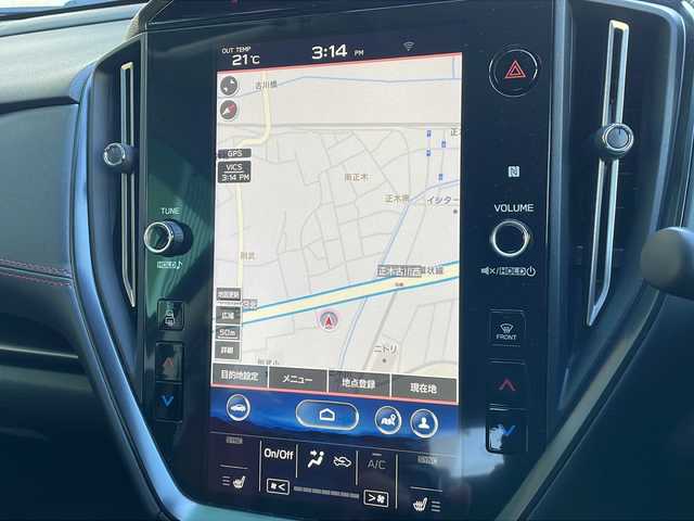 スバル レヴォーグ 1．8STIスポーツ EX 岐阜県 2023(令5)年 1.9万km クリスタルホワイトP 禁煙車/アイサイト/AM/FM/USB/純正ナビ/アップルカープレイ/アンドロイドオート/クルーズコントロール/ドライブモードセレクト/レーンキープアシスト/パワーバックドア/パワーシート/赤レザーシート/シートヒーター/シートメモリー/サイドカメラ/バックカメラ/ドライブレコーダー/純正アルミホイール/純正フロアマット/ビルトインETC/プッシュスタート/オートエアコン/オートライト/スマートキー/スペアキー