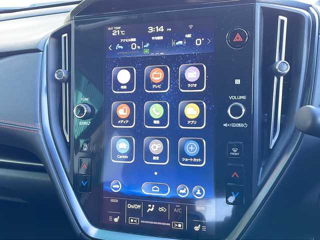 スバル レヴォーグ 1．8STIスポーツ EX 岐阜県 2023(令5)年 1.9万km クリスタルホワイトP 禁煙車/アイサイト/AM/FM/USB/純正ナビ/アップルカープレイ/アンドロイドオート/クルーズコントロール/ドライブモードセレクト/レーンキープアシスト/パワーバックドア/パワーシート/赤レザーシート/シートヒーター/シートメモリー/サイドカメラ/バックカメラ/ドライブレコーダー/純正アルミホイール/純正フロアマット/ビルトインETC/プッシュスタート/オートエアコン/オートライト/スマートキー/スペアキー