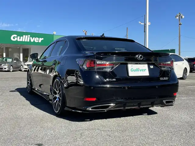 レクサス ＧＳ 350 Fスポーツ 千葉県 2012(平24)年 4.8万km ブラック 社外エアロ(F/S/R)/社外フロントバンパー/社外3連LEDヘッドライト/RS-R車高調＆ローダウンサス/VOLKRACING20インチアルミホイール/社外テールランプ/マークレビンソンサウンドシステム/純正HDDメーカーオプションナビ/・CD/DVD/MSV/Bluetooth/フルセグ/バックカメラ/レザーシート/前席パワーシート/前席シートヒーター/前席シートベンチレーション/アダプティブクルーズコントロール/スマートキー/パワートランクリッド/前後コーナーセンサー/ヘッドアップディスプレイ/オートマチックハイビーム/パドルシフト/社外タワーバー/社外ドライブレコーダー/ビルトインETC/フォグランプ/本革巻きステアリング/サイド＆カーテンエアバッグ/電動リヤサンシェード