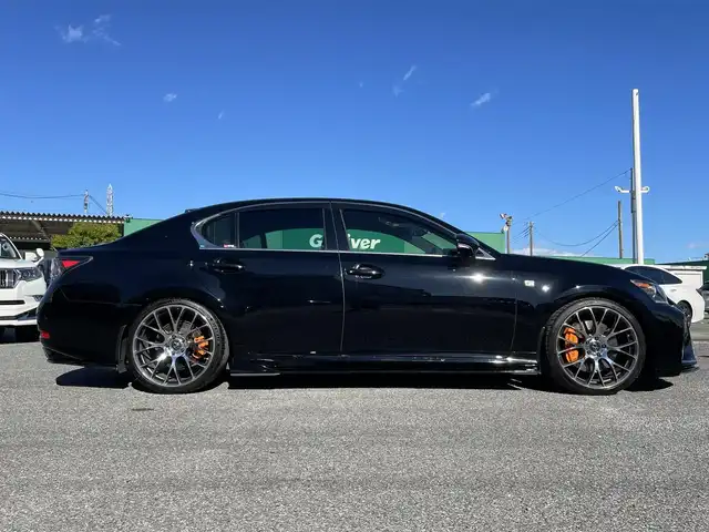 レクサス ＧＳ 350 Fスポーツ 千葉県 2012(平24)年 4.8万km ブラック 社外エアロ(F/S/R)/社外フロントバンパー/社外3連LEDヘッドライト/RS-R車高調＆ローダウンサス/VOLKRACING20インチアルミホイール/社外テールランプ/マークレビンソンサウンドシステム/純正HDDメーカーオプションナビ/・CD/DVD/MSV/Bluetooth/フルセグ/バックカメラ/レザーシート/前席パワーシート/前席シートヒーター/前席シートベンチレーション/アダプティブクルーズコントロール/スマートキー/パワートランクリッド/前後コーナーセンサー/ヘッドアップディスプレイ/オートマチックハイビーム/パドルシフト/社外タワーバー/社外ドライブレコーダー/ビルトインETC/フォグランプ/本革巻きステアリング/サイド＆カーテンエアバッグ/電動リヤサンシェード