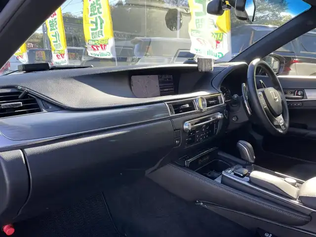 レクサス ＧＳ 350 Fスポーツ 千葉県 2012(平24)年 4.8万km ブラック 社外エアロ(F/S/R)/社外フロントバンパー/社外3連LEDヘッドライト/RS-R車高調＆ローダウンサス/VOLKRACING20インチアルミホイール/社外テールランプ/マークレビンソンサウンドシステム/純正HDDメーカーオプションナビ/・CD/DVD/MSV/Bluetooth/フルセグ/バックカメラ/レザーシート/前席パワーシート/前席シートヒーター/前席シートベンチレーション/アダプティブクルーズコントロール/スマートキー/パワートランクリッド/前後コーナーセンサー/ヘッドアップディスプレイ/オートマチックハイビーム/パドルシフト/社外タワーバー/社外ドライブレコーダー/ビルトインETC/フォグランプ/本革巻きステアリング/サイド＆カーテンエアバッグ/電動リヤサンシェード