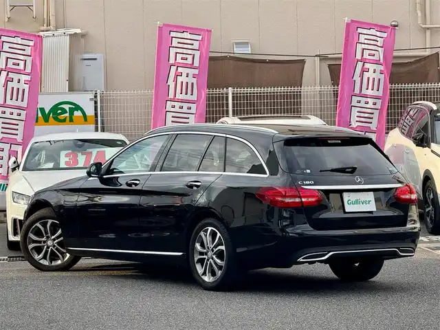 メルセデス・ベンツ Ｃ１８０ ステーションワゴンアバンギャルド 愛知県 2017(平29)年 7.1万km オブシディアンブラック /正規ディーラー車//禁煙車//純正8.4インチナビ//フルセグ/DVD/CD/MSV/SD/USB/Bluetooth//ドライブレコーダー//ビルドインETC//バックカメラ//ハーフレザーシート//パワーシート//運転席シートメモリー//運転席ランバーサポート//シートヒーター//電動リアゲート//レーダーセーフティパッケージ//アダプティブブレーキ//PRE-SAFEブレーキ//ブラインドスポットアシスト//レーンキープアシスト//パーキングセンサー//ステアリングアシスト//ACC//BAS//CPA+//ディストロニックプラス//LEDハイパフォーマンスオートライト//バックフォグランプ//アンビエントライト//パドルシフト//アイドリングストップ//純正17インチアルミホイール//ESP//純正ルーフレール//イージーエントリーステアリング//革巻きステアリング//電動チルトハンドル//電動テレスコピットハンドル//ISOFIX//純正フロアマット//プライバシーガラス//イモビライザー//後席リモートフォールディング//前席シートベルトプリテンショナー//フォースリミッター//自動防眩ルームミラー//スペアスマートキー//保証書/車両取扱説明書//点検整備記録簿H29~R2.R4.R6