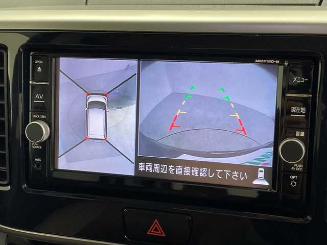 日産 デイズ ルークス HWS X Vセレクション 鹿児島県 2018(平30)年 4.5万km アッシュブラウンM 純正ナビ/（CD/DVD/BT/フルセグTV）/アラウンドビューモニター/両側パワースライドドア/エマージェンシーブレーキ/オートライト/オートマチックハイビーム/LEDヘッドライト/フォグランプ/アイドリングストップ/ステアリングスイッチ/リアサーキュレーター/スマートキー/プッシュスタート