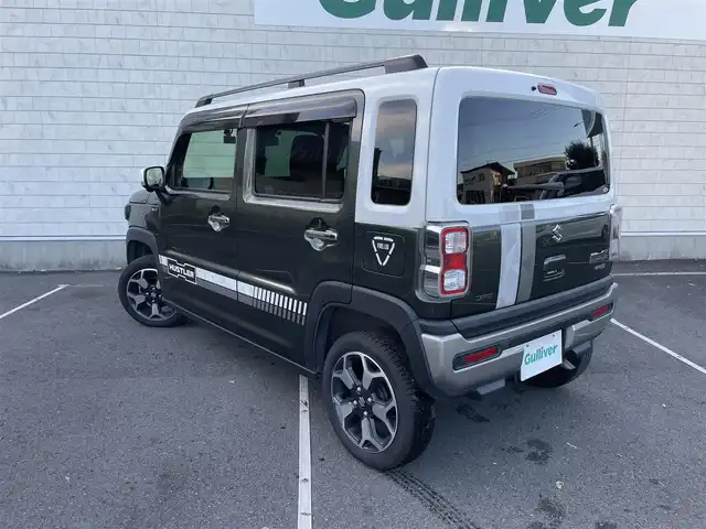 スズキ ハスラー Jスタイル ターボ 静岡県 2022(令4)年 6.4万km クールカーキパールメタリック/ホワイト2トーンルーフ 純正ナビ/・フルセグTV/・Bluetooth接続/・DVD再生/・USB入力端子/スズキセーフティーサポート/デュアルカメラブレーキサポート/レーダークルーズコントロール/全方位カメラ/プッシュスタート/スマートキー/スペアキー/前席シートヒーター/LEDオートライト/オートハイビーム/リアコーナーセンサー/ドラレコ/ビルトインETC2.0/取扱説明書/保証書