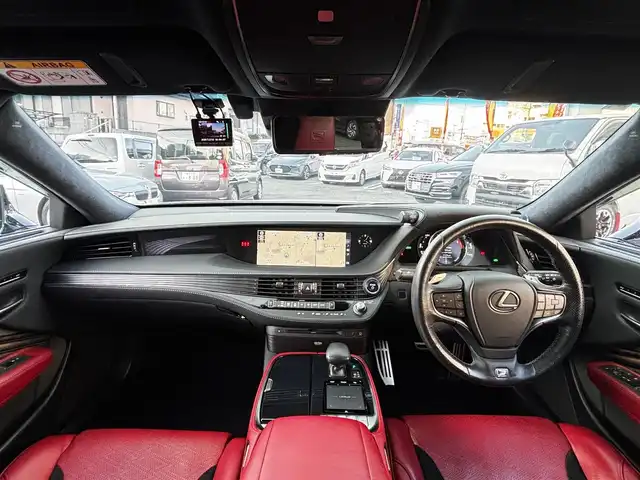 レクサス ＬＳ 500h Fスポーツ 熊本県 2020(令2)年 7.5万km ホワイトノーヴァガラスフレーク モデリスタエアロ（F.S.R）/純正メーカーナビ/【フルセグTV/Bluetooth/AM/FM】/パノラミックビューモニター/レクサスセーフティーセンス＋A/・レーダークルーズコントロール/・プリクラッシュセーフティー/・フロントクロストラフィックアラート/・レーントレーシングアシスト/・ロードサインアシスト/・アダプティブハイビームシステム/・先行車発進告知機能/クリアランスソナー/ブラインドスポットモニター/ヘッドアップディスプレイ/デジタルインナーミラー/パドルシフト/オートLEDライト/オートハイビーム/ブレーキホールド/レザーシート/前席シートヒーター/エアシート/前席パワーシート/革巻きステアリング/ステアリングスイッチ/ステアリングヒーター/ETC2.0/ドライブレコーダー前後/電動リアゲート/純正フロアマット/純正ドアバイザー/横滑り防止装置/取扱説明書/スペアキー