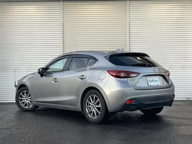 マツダ アクセラ スポーツ 15S ツーリング 福島県 2015(平27)年 5.1万km アルミニウムメタリック ワンオーナー/純正メモリーナビ/CD/DVD/BT/USB/フルセグTV/社外16インチAW(純正16AW＋夏タイヤ積込)/レーダークルーズコントロール/リアビークルモニタリングシステム/アダプティブフロントライティングシステム/ヘッドアップディスプレイ/ステアリングリモコン/バックカメラ/パドルシフト/オートライト/LEDヘッドライト/フォグライト/プッシュスタート/ドアバイザー/フロアマット/i-stop/ETC