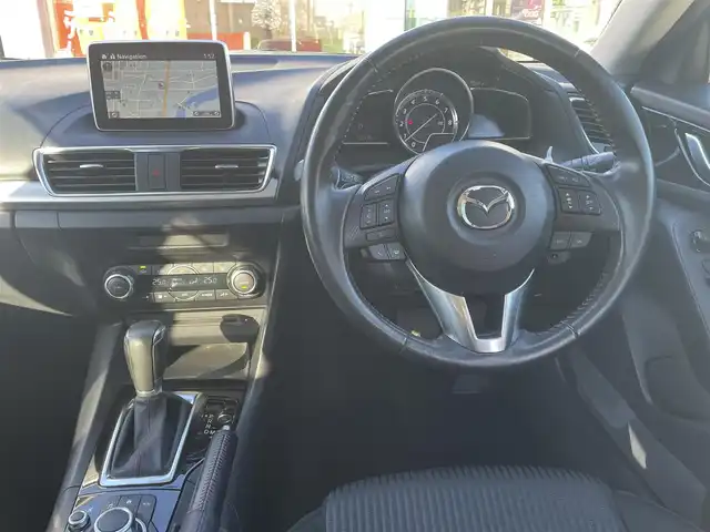 マツダ アクセラ スポーツ 15S ツーリング 福島県 2015(平27)年 5.1万km アルミニウムメタリック ワンオーナー/純正メモリーナビ/CD/DVD/BT/USB/フルセグTV/社外16インチAW(純正16AW＋夏タイヤ積込)/レーダークルーズコントロール/リアビークルモニタリングシステム/アダプティブフロントライティングシステム/ヘッドアップディスプレイ/ステアリングリモコン/バックカメラ/パドルシフト/オートライト/LEDヘッドライト/フォグライト/プッシュスタート/ドアバイザー/フロアマット/i-stop/ETC