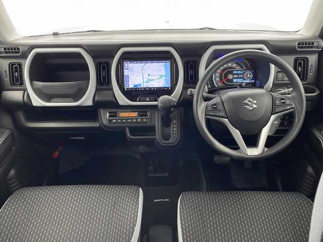 スズキ ハスラー HYBRID G 千葉県 2023(令5)年 2.4万km ブルーイッシュブラックパール3 レーダークルーズコントロール/レーンキープアシスト/コーナーセンサー（後のみ）/衝突軽減システム/純正メモリナビ（CN-FZ886）/　Bluetooth/フルセグTV/DVD/CD/前席シートヒーター/純正フロアマット/ハロゲンヘッドライト/オートライト/スマートキー/プッシュスタートボタン