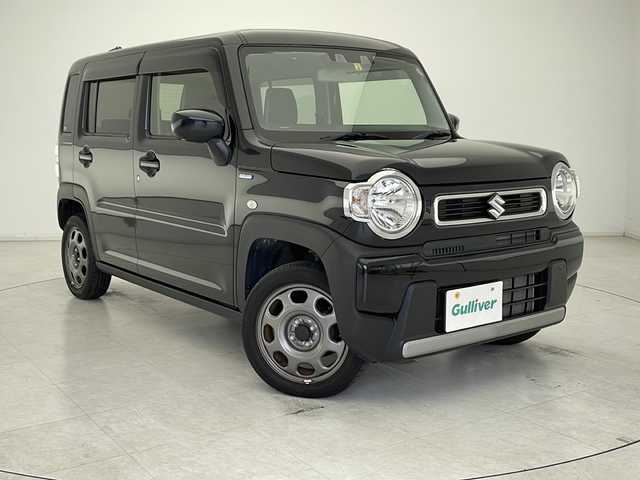 スズキ ハスラー HYBRID G 千葉県 2023(令5)年 2.4万km ブルーイッシュブラックパール3 レーダークルーズコントロール/レーンキープアシスト/コーナーセンサー（後のみ）/衝突軽減システム/純正メモリナビ（CN-FZ886）/　Bluetooth/フルセグTV/DVD/CD/前席シートヒーター/純正フロアマット/ハロゲンヘッドライト/オートライト/スマートキー/プッシュスタートボタン