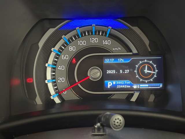 スズキ ハスラー HYBRID G 千葉県 2023(令5)年 2.4万km ブルーイッシュブラックパール3 レーダークルーズコントロール/レーンキープアシスト/コーナーセンサー（後のみ）/衝突軽減システム/純正メモリナビ（CN-FZ886）/　Bluetooth/フルセグTV/DVD/CD/前席シートヒーター/純正フロアマット/ハロゲンヘッドライト/オートライト/スマートキー/プッシュスタートボタン