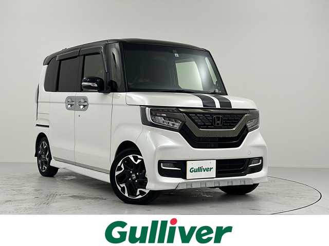 ホンダ Ｎ ＢＯＸ カスタム G EX ターボ ホンダセンシング 大阪府 2019(令1)年 4.9万km プラチナホワイトパール ホンダセンシング/ターボ/純正8型ナビ/・フルセグTV/BTオーディオ/SD/DVD/CD/バックカメラ/ドラレコ/ビルトインETC/ハーフレザー/LEDヘッドランプ/・フォグランプ/両側電動スライドドア/純正フロアマット/ドアバイザー/スマートキー/純正15アルミホイール