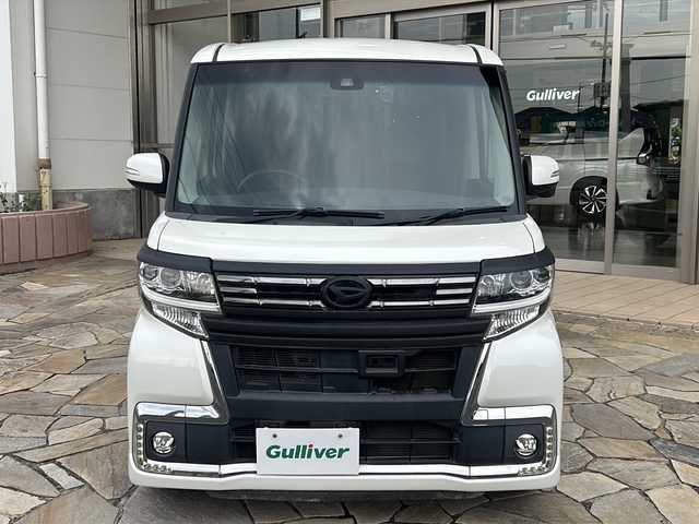 ダイハツ タント カスタム RS トップED SAⅡ 静岡県 2016(平28)年 7.9万km パールホワイトⅢ 　社外ナビ　/・ワンセグTV/・CD/DVD/・AUX/・SD/・バックカメラ/・交通情報/・ＡＭ・ＦＭ/　基本装備　/・ＥＴＣ/・社外ＡＷ/・社外車高調/・シートカバー/・両側パワースライドドア/・社外フロアマット/・オートライト/・オートエアコン/・ドライブレコーダー/・コーナーセンサー